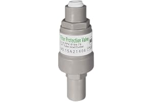 Max Water Reverse Osmosis Pressure Reducing Valve 70 PSI, 1/4" Quick Connect Fittings, High Pressure Protection Valve for RO Systems, Under Sink Water Filters, Ice Makers, NSF Certified