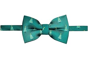 Retreez Christmas Joyful Christmas Tree Pattern Pre-tied Boy's Bow Tie