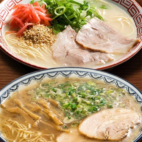 Amazon 博多 直送 元祖赤のれん節ちゃん4食 こってり 濃厚味 長浜屋台ﾗｰﾒﾝ ナンバーワン 4食 まろやか とろみ味 味蔵 あじくら ラーメン 通販