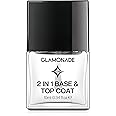 Base Top Coat Nail Polish: 2 in 1 Clear Quick Dry Nail Polish Color Protection Long Lasting Shine Polish Resists Smudging Chipping Fading Nail Polish for Women Gift Salon Quality Fast Dry 0.34 FL Oz