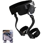 DNSYS X1 Carbon Exoskeleton, AI-Powered Leg Assistance, 1.2HP Motor, 20km Base Range, 3s Battery Swap, for Hiking, Climbing, Running, Size L (Waistline 41.3-49.2in)