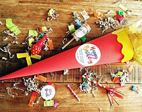 Happy Birthday Party Cone // Birthday Gift // Party Gift // Kids Birthday Gift // Unique Gift Idea // Personalized Gift Idea // Birthday Surprise // Surprise Gift Idea