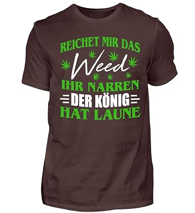 Hanf Shirt/Kiffer/Gras/Cannabis/Marihuana/Weed/Pulli/Pullover/Hoody/T-Shirt/Bong/Rauchen/Dope/Ganja/Amsterdam - Herren Premiu