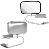 ECCPP Manual Side View Mirrors Compatible with 1980-1996 for Ford Bronco | 1991-1994 Explorer 1980-1984 F100 Truck|Manual Fold Non-Heated|Chrome|Driver and Passenger Side