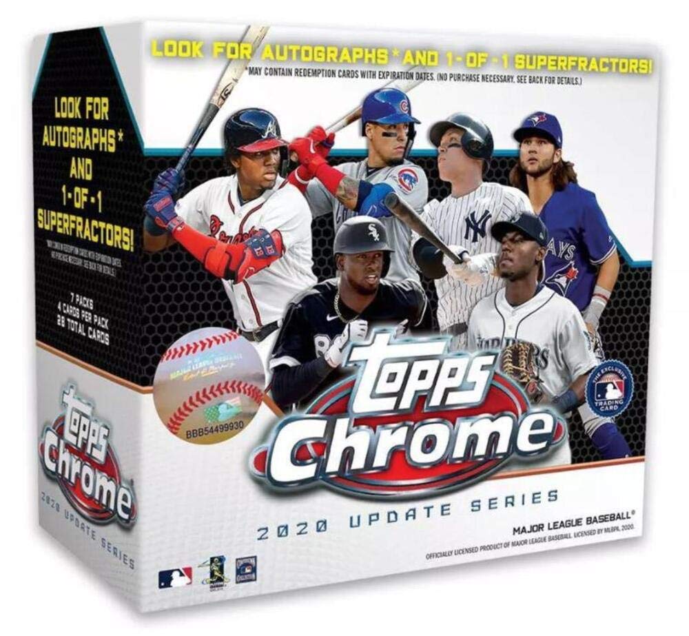 Topps MLB Chrome Updates Baseball Trading Card Mega Box | amzdealz
