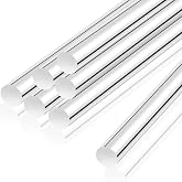 Patelai 6 Pieces Clear Acrylic Dowel Rods, 12 Inch 0.5 Inch Diameter | Acrylic Round Rods for Plant Stakes, Curtain Pulls, DIY Crafts, Transparent Dowels for Home Decor and Garden Support Projects