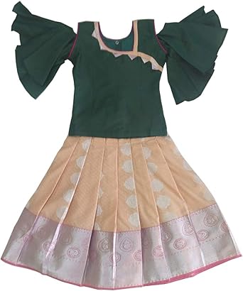 pattu pavadai for babies