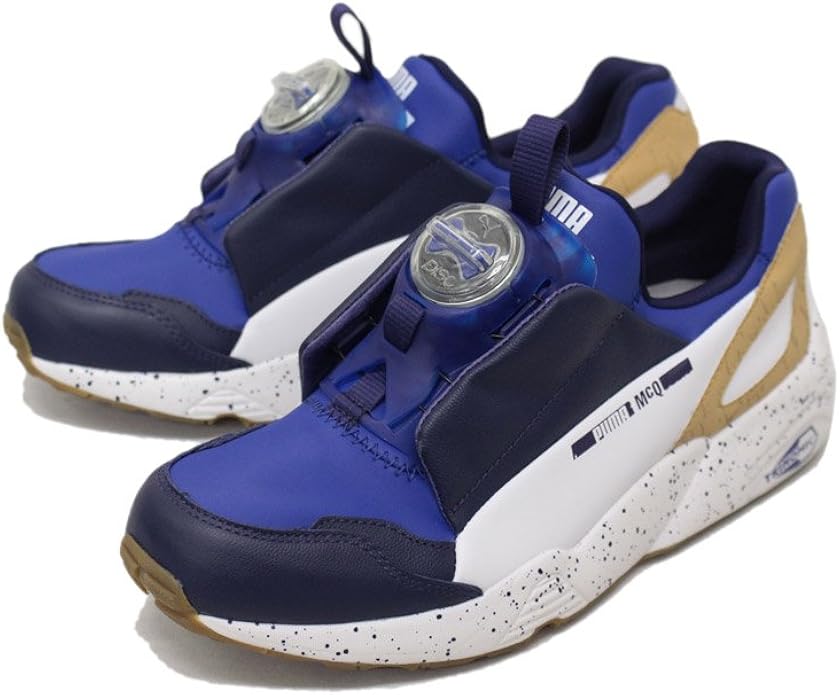 Amazon プーマ Puma 01 アレキサンダーマックイーン ディスクブルー コラボスニーカー ブルー ホワイト Pm152 29 0cm スニーカー
