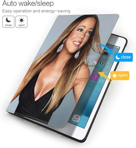 Wehoiweh Mariah Ca-Rey - Carcasa antiarañazos fina y ligera con soporte ajustable, función de reposo/desactivación automática, protección trasera para iPad Air3 10.5 iPad Air3 10.5 talla única