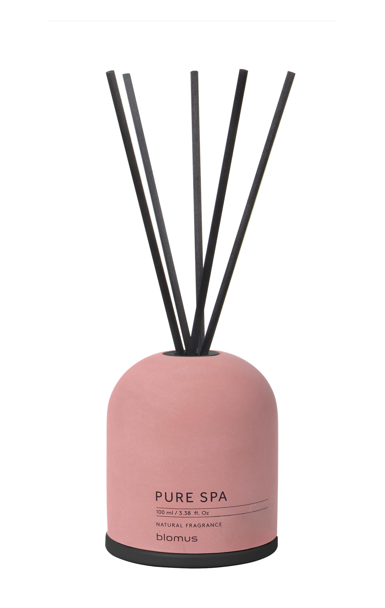 Blomus -FRAGA 69222 Room Fragrance Set Withered Rose Room Fragrance Trendy Concrete Look Natural Fragrance Sea Salt & Sage Room Diffuser Sticks (H x W x D): 27.5 x 9 x 9 cm Withered Rose