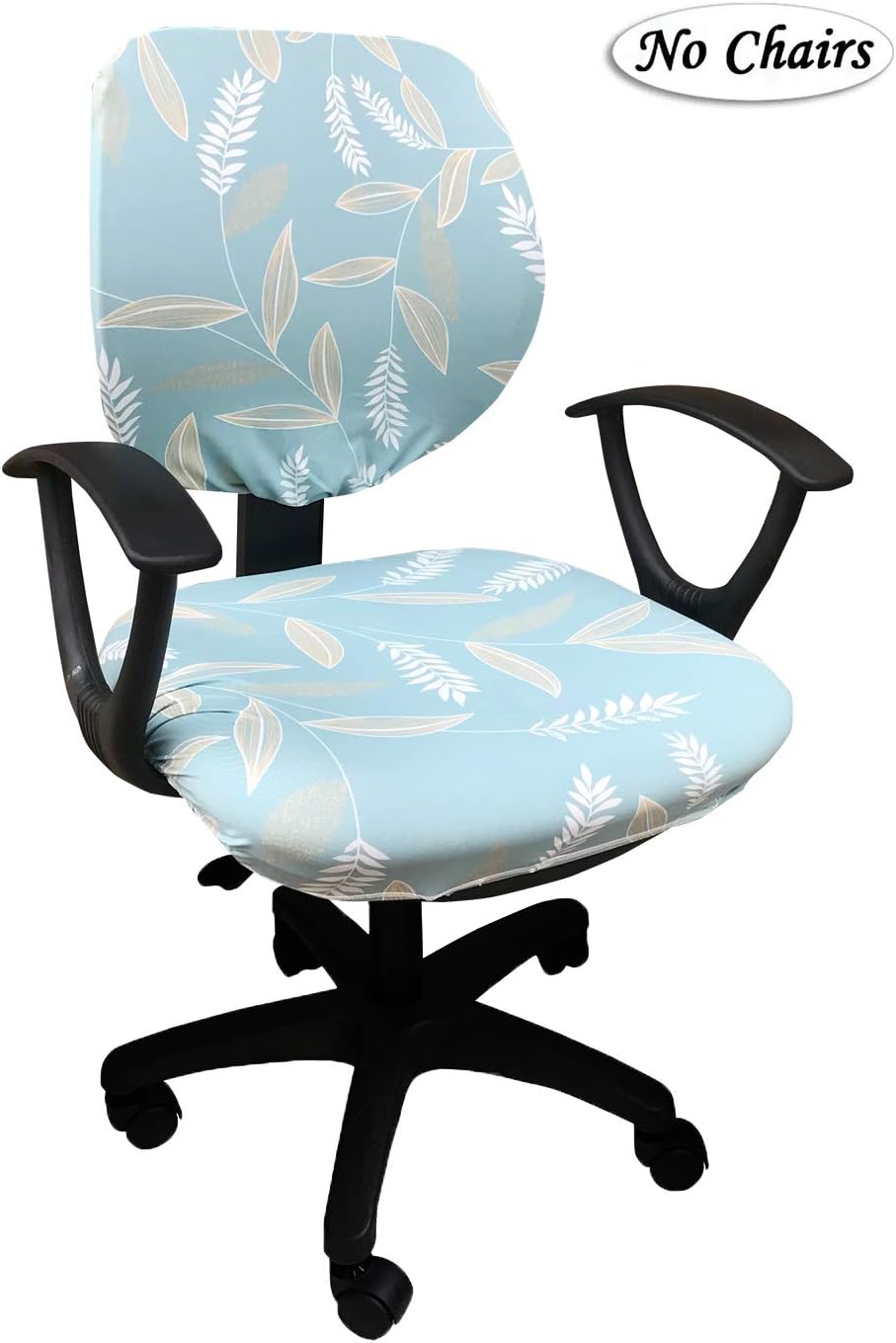 Best desk chair cover stretch blue