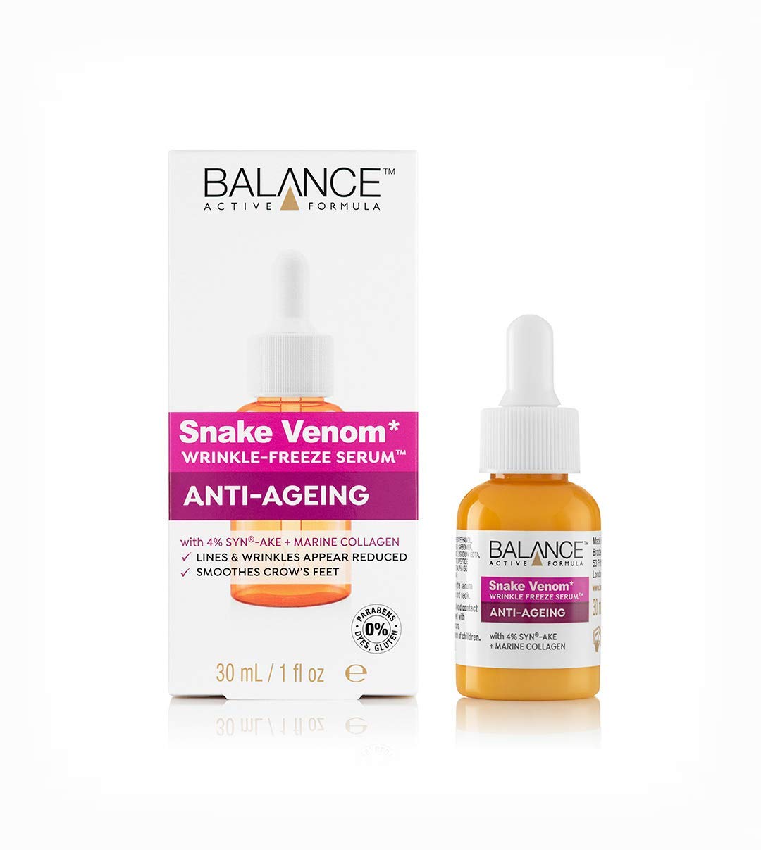 Balance Active Formula Schlangengift Faltengefrier Serum 30 Ml Amazon De Beauty