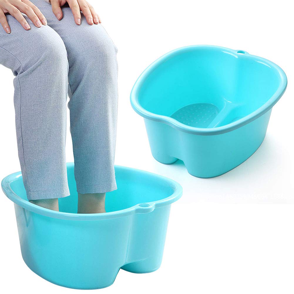 Foot Soaking Bath Basin, Large Size Feet Massager Tub, At Home Spa Pedicure Treatment: Beauty