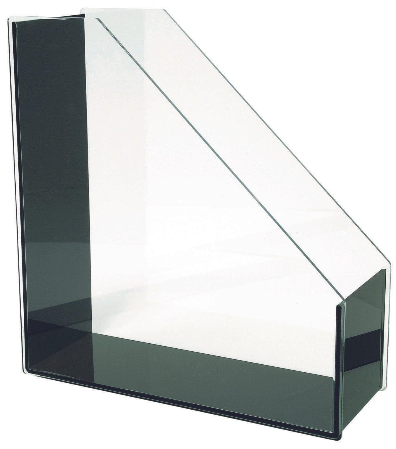 WEDO 0601301 Transparent Black Acrylic Magazine File A4