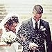 YSUCAU Rose Boutonniere Handmade Corsage Classic Artificial Groom Flowers Brooch with Pin for Wedding Prom Party (White)