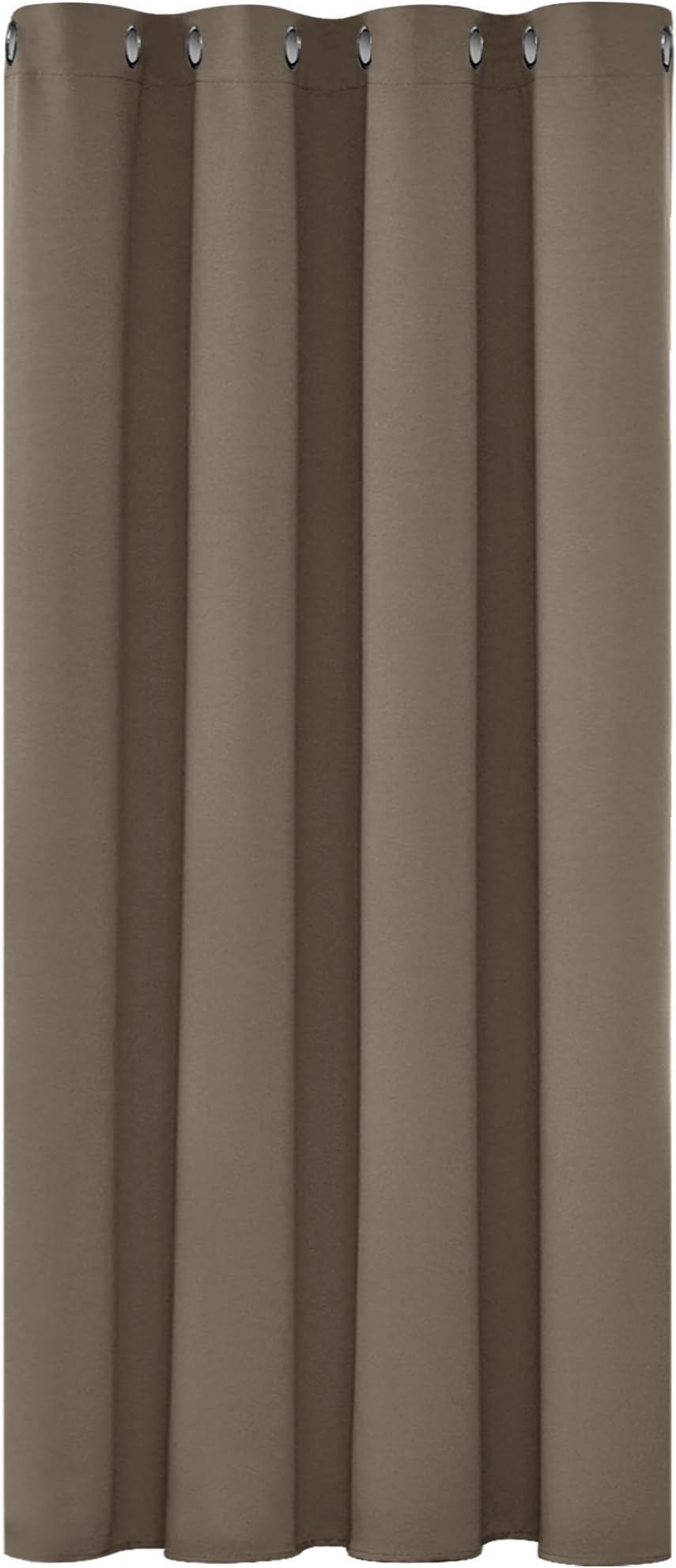 Deconovo Room Darkening Eyelet Thermal Curtain 132x138 Taupe