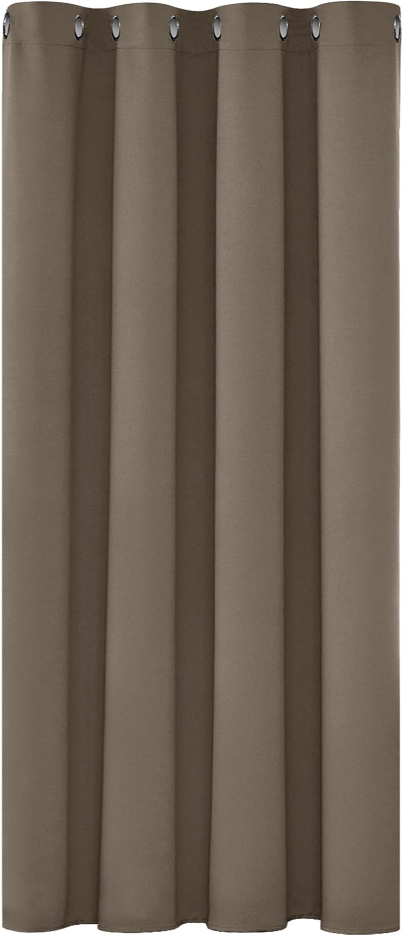 Deconovo Room Darkening Eyelet Thermal Curtain 132x138 Taupe