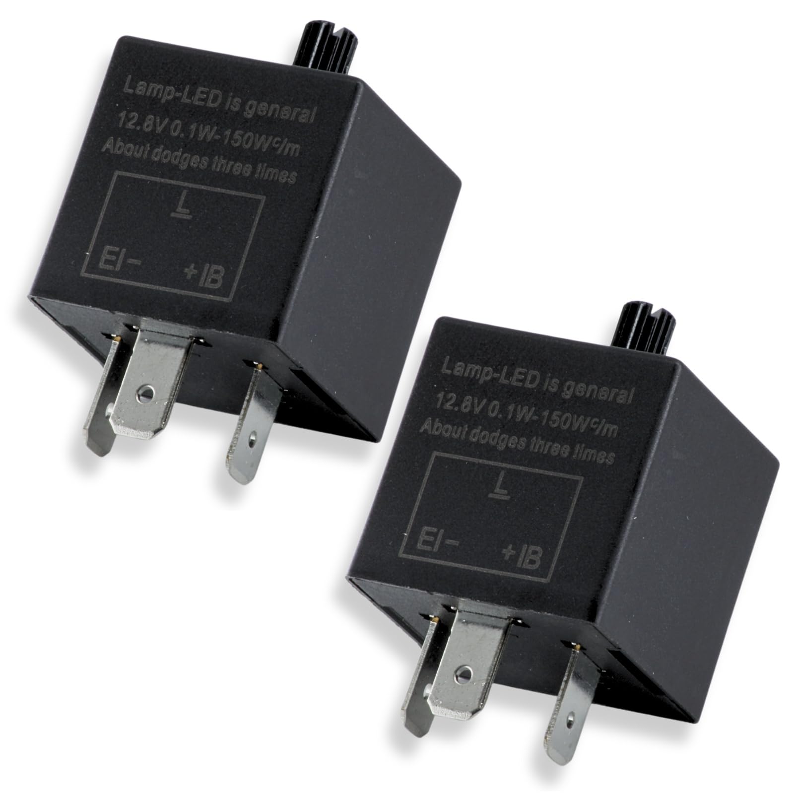 UMikke ICウインカーリレー 3ピン LED対応 ハイフラ防止 速度調整 音有 CF14 2個 の商品画像