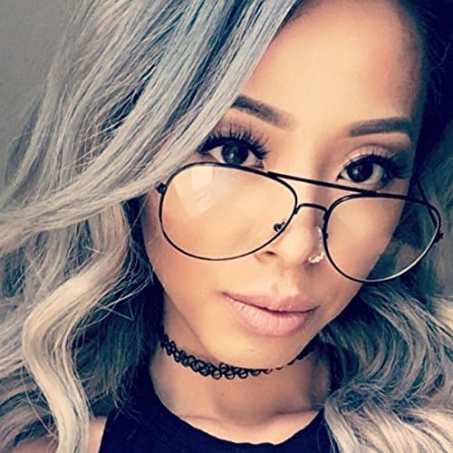 Classic Clear Glasses Optics Frame Mirror Vintage Sunglass Women Men Optical UV400 Aviation eyeglass Transparent Against Rays