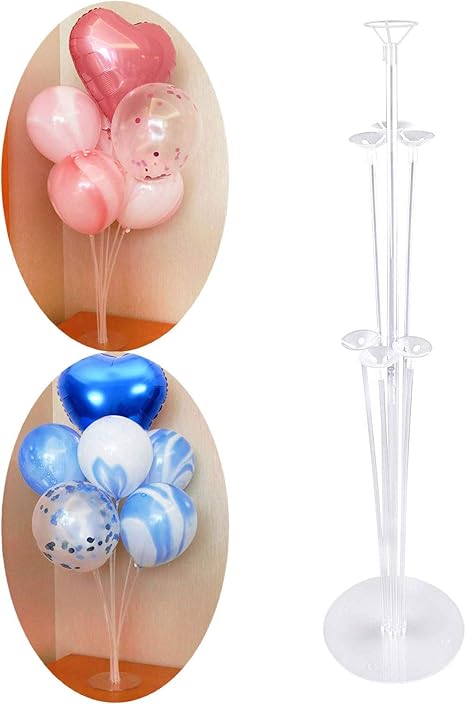 Amazon 家の装飾の結婚式の誕生日パーティーのための明確なバルーンスタンドキット 風船 バルーン おもちゃ
