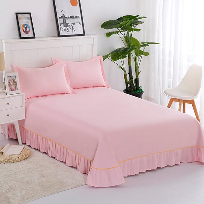 All cotton lace double bed sheet contain2pillowcases 100 cotton