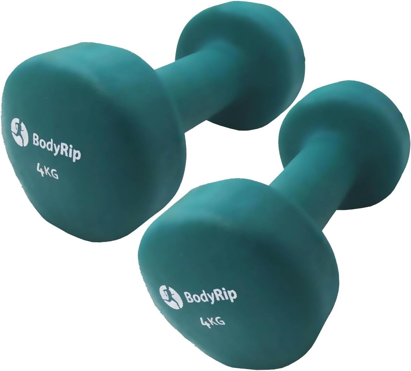 BodyRipNeoprene Dumbbell - Dumbbell Pair with Anti-Slip Grip, Hexagonal Dumbbells Set Weights - Home Gym Equipment for Men, Ladies Kids Arm Hand Weights - Gym & Fitness Training Equipment -1 to 5 KG