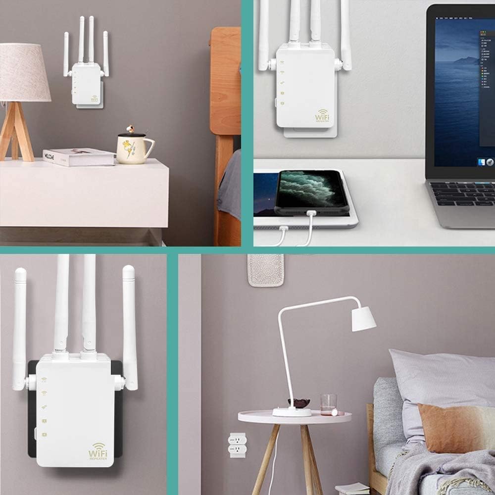 WiFi Extender - WiFi Repeater, WiFi Booster Covers Up to 2500 Sq.ft and 30 Devices, Up to 1200Mbps Dual Band WiFi Repeater with Ethernet Port, Wireless Signal Booster for Home.: Computers & Accessories