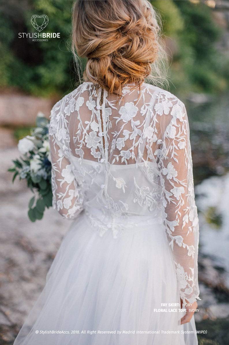 Amazon Com Bridal Trendy Floral Dress Engagement Simple