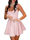 WTBZYDC Women's Satin Mini Party Homecoming