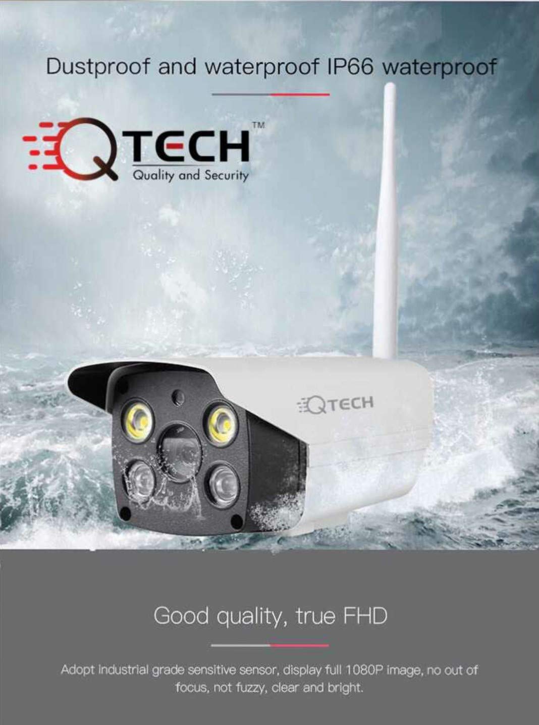 Qtech Ultra Hd Bullet Camera Amazon In Home Improvement