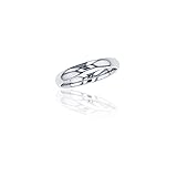 DECADENCE 10K White Gold 3mm Polished Plain Wedding