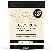 Surthrival Colostrum Powder (1 Kilo, 2.2lbs), Immune Optimization &amp; Recovery, Powdered Dietary Supplement, Gut Health, Immune Support, Keto Friendly - 333 Servings