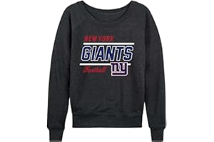 Team Fan Apparel NFL Womens Crew Neck Light Weight, Gameday Apparel, Slouchy Fit Raglan Crewneck Pullover for Women