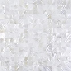 KASARO Peel and Stick Mosaic Shell Backsplash