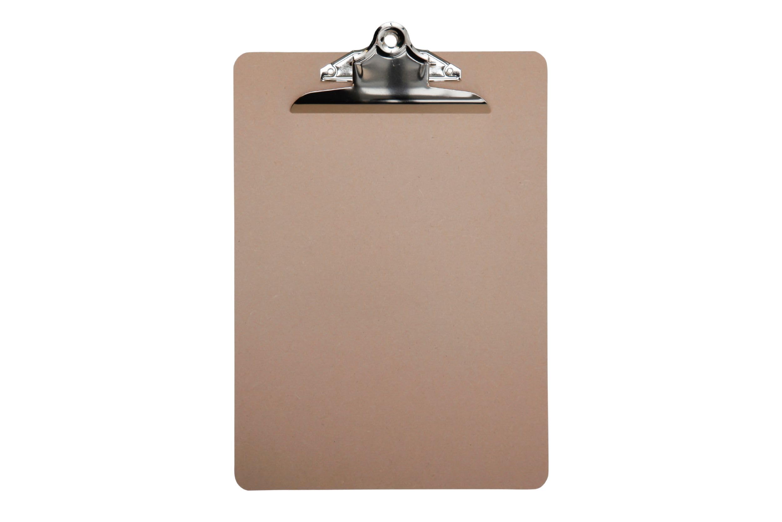 Clipboard Maulclassic, Clipboard, Din A4 Portrait, Hard Fibre Wood, Recyclable, Retro Clamp, 25 mm Clamping Width