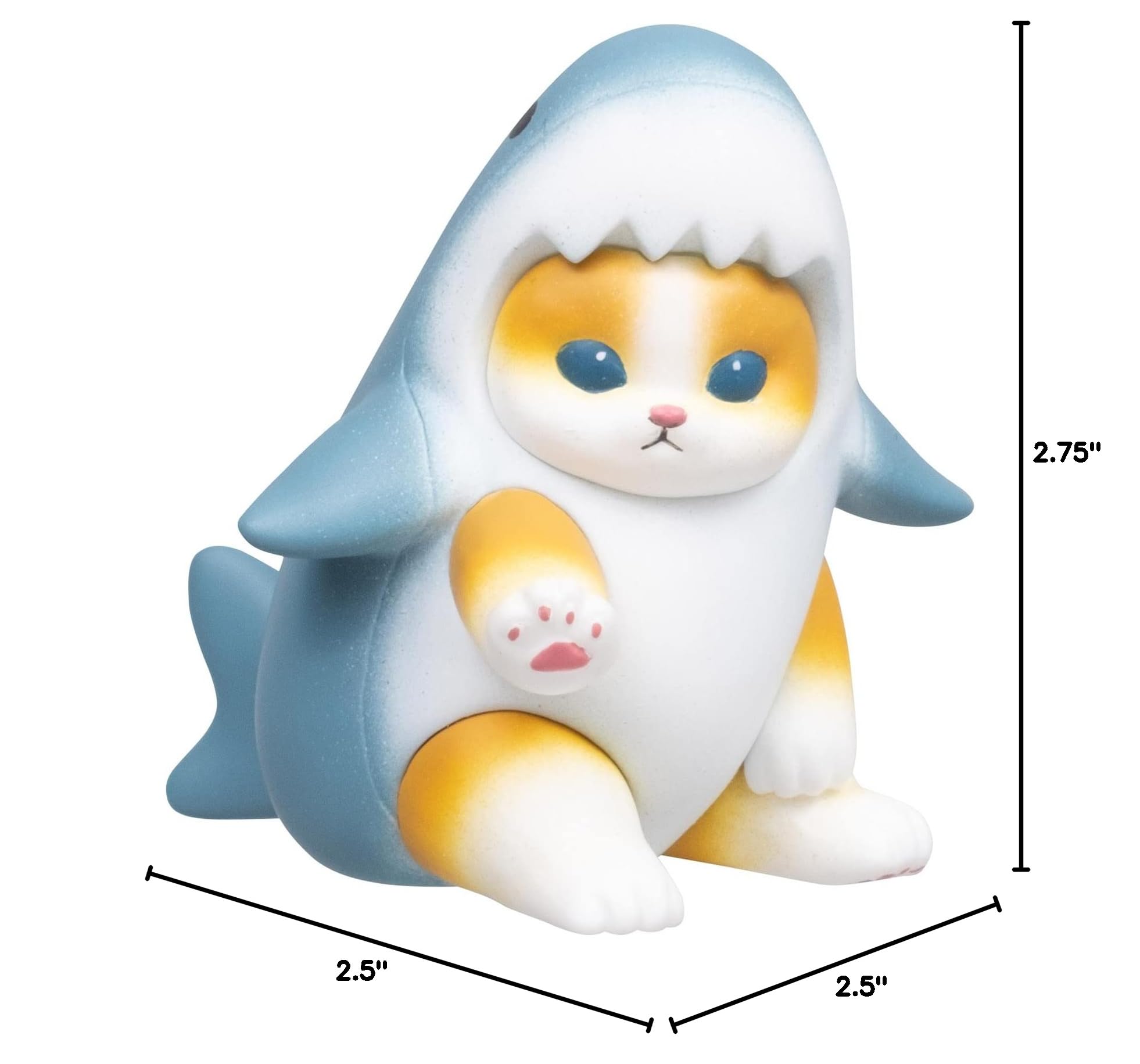 Qualia Mofusand Samenyan Blind Box - Includes 1 of 5 Collectable Mini Cat Figurine - Authentic Japanese Design - Made from Durable Plastic