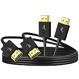Twozoh Slim HDMI Cable 3.3FT 2 Pack, Ultra Thin