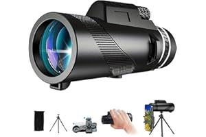 IPRODA Monoculars for Adults 80x100 Kids High Powered Monocular Telescope Spotting Scopes for Wildlife Viewing Bird Watching Compact Monocular Telescope for Smartphone Christmas Hunting Gifts