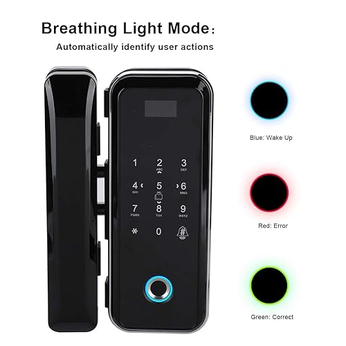 Electronic Smart Fingerprint Glass Door Lock Bluetooth App Control For Single & Double Doors Secure Home Office Access From Ddmyaug, $100.38
