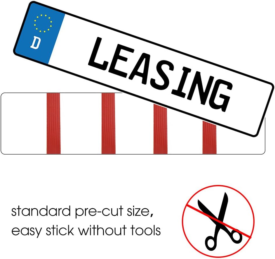 FEPITO 30 Pack Number Plate Sticky Pads Adhesive Double Sided Sticky Foam Pads for Car License Number Plate Fixing - Image 4