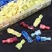 Glarks 240pcs 22-16/16-14/12-10 Gauge Nylon Electrical Insulated Quick Splice Spade and T-Tap Crimp Terminals Connectors Assortment Kit