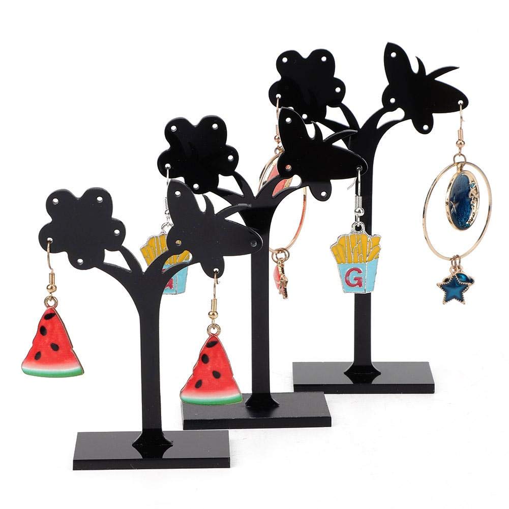 Salmue Earring Stand, Three Pieces, Earring Organizer/Jewellery Display Stand, Earring Display Stand, Acrylic, carnelian