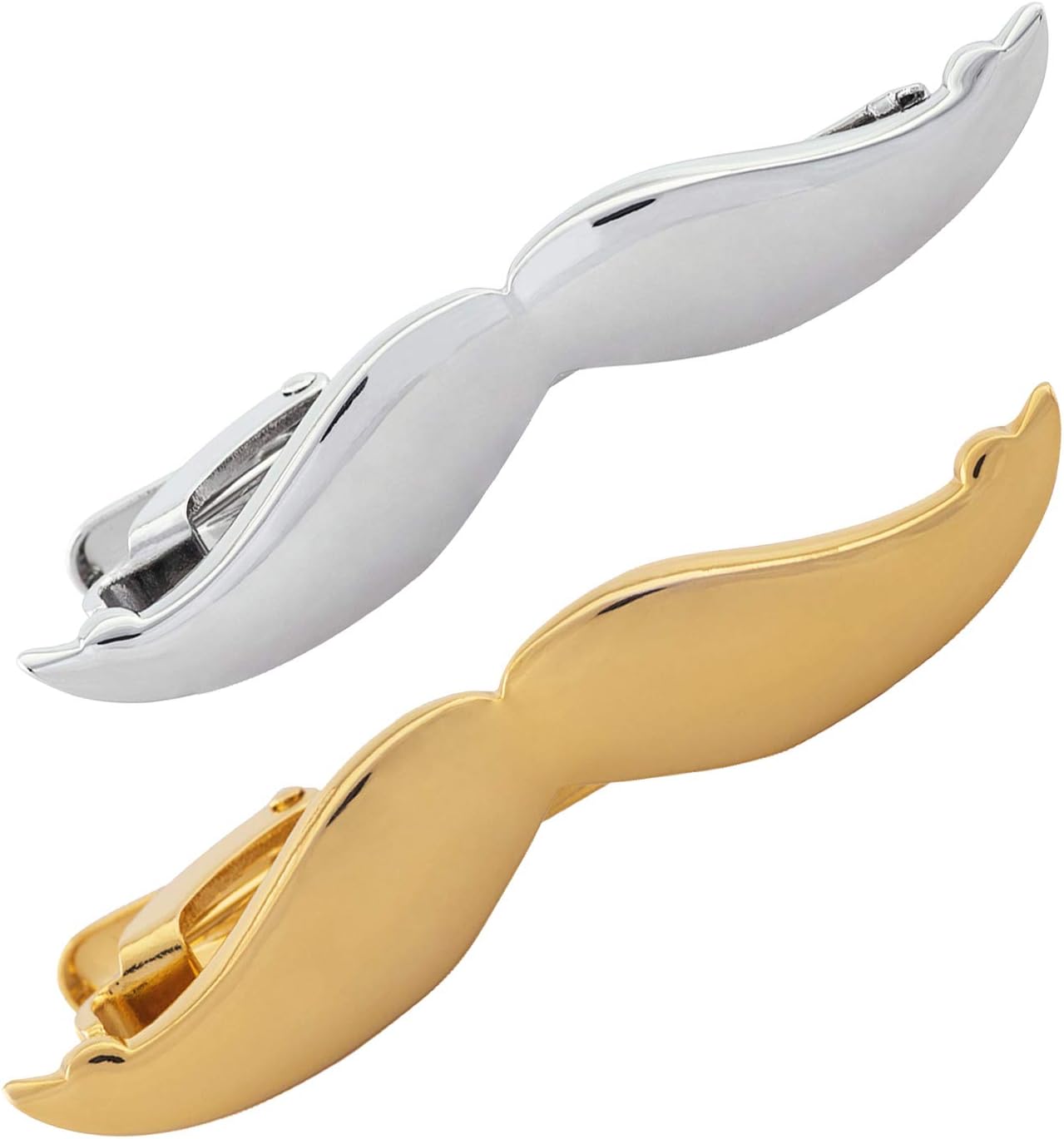 YOHOWA Men Tie Clip/Pin Gold Silver Necktie Clip Bar Tie Tuck Designer Gift Box