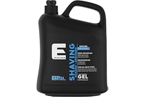 E Elegance Barber Accessories - Transparent Shaving Gel For Men Or Women, Aquatic/Acive Earth Fragrance - The Ultimate Shaving Solution For A Smooth, Irritation-Free Experience, 4.2 Pounds