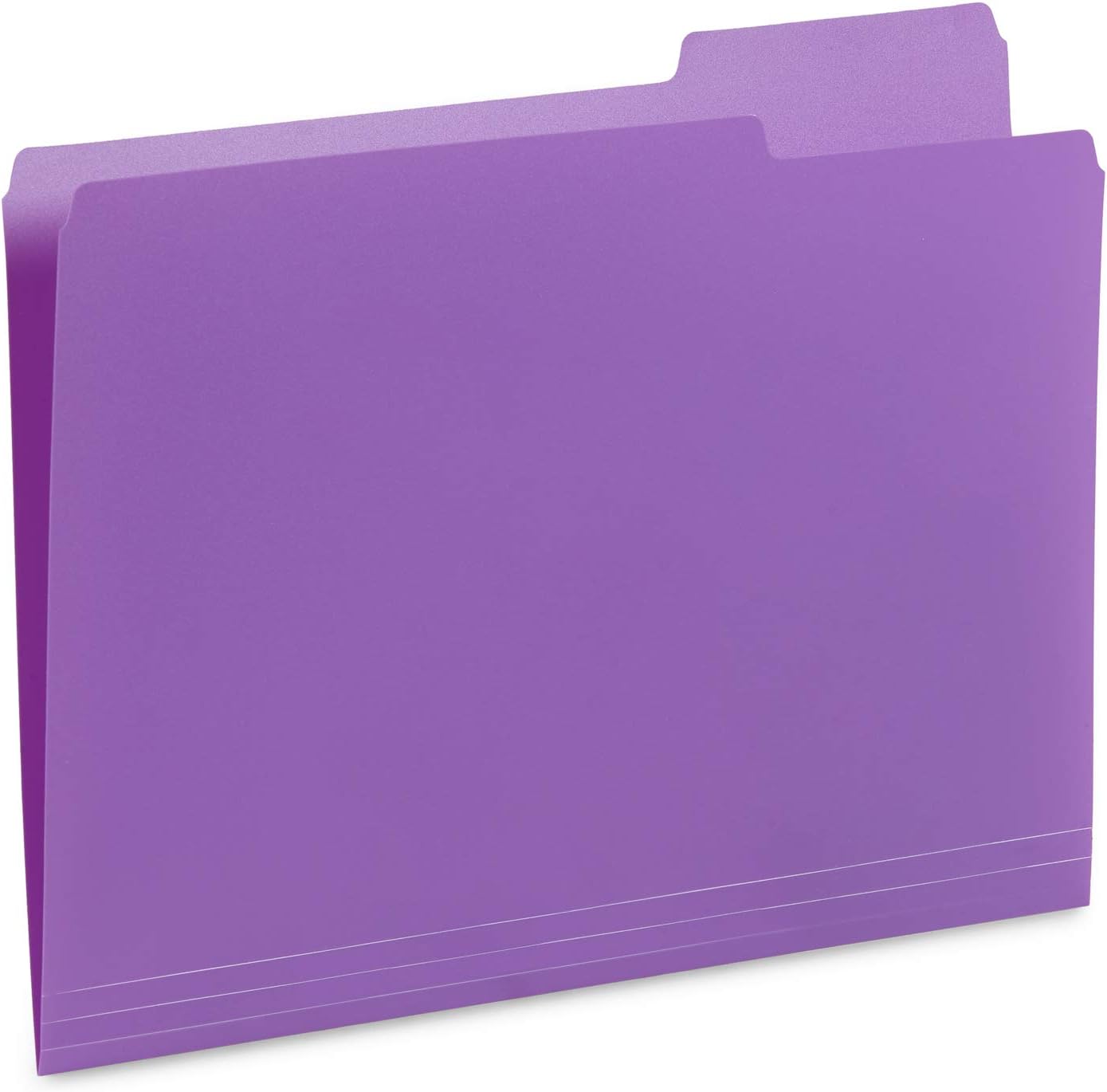 Blue Summit Supplies Plastic File Folders, 1/3 Cut Tab, Heavy Duty Multi Colored Poly Folders, Letter Size, 30 Pack : Office Products