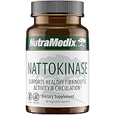 NutraMedix Nattokinase Supplement - Nattokinase 2000 FU per Serving - Formulated for to Support Heart Health and Healthy Circulation - Gluten + Dairy-Free (60 Capsules)