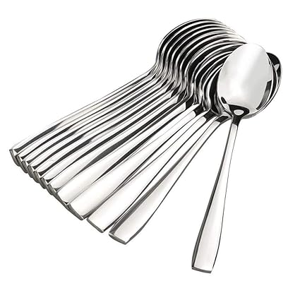 Kodenipr Club Stainless Steel Medium Dinner/Table Spoon Set (Length : 166MM,