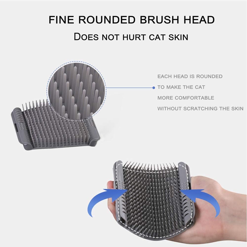 YUIP 2 Pack Cat Wall Brush, Cat Self Corner Groomer - Image 3