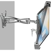 woleyi iPad Wall Mount, Anti-Theft Tablet Wall Holder with Security Lock &amp; Key - Heavy Duty 360&deg; Swivel Arm for 9&ndash;14" iPad Pro, Air, Galaxy Tab for Kiosk, POS, Restaurant, Retail &amp; Business Displays