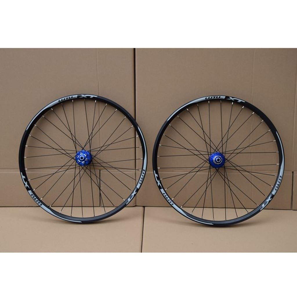 MZPWJD MTB Bicycle Wheelset 26 27.5 29 in Mountain Bike Wheel Double Layer Alloy Rim Sealed Bearing 7-11 Speed Cassette Hub Disc Brake 1100g QR